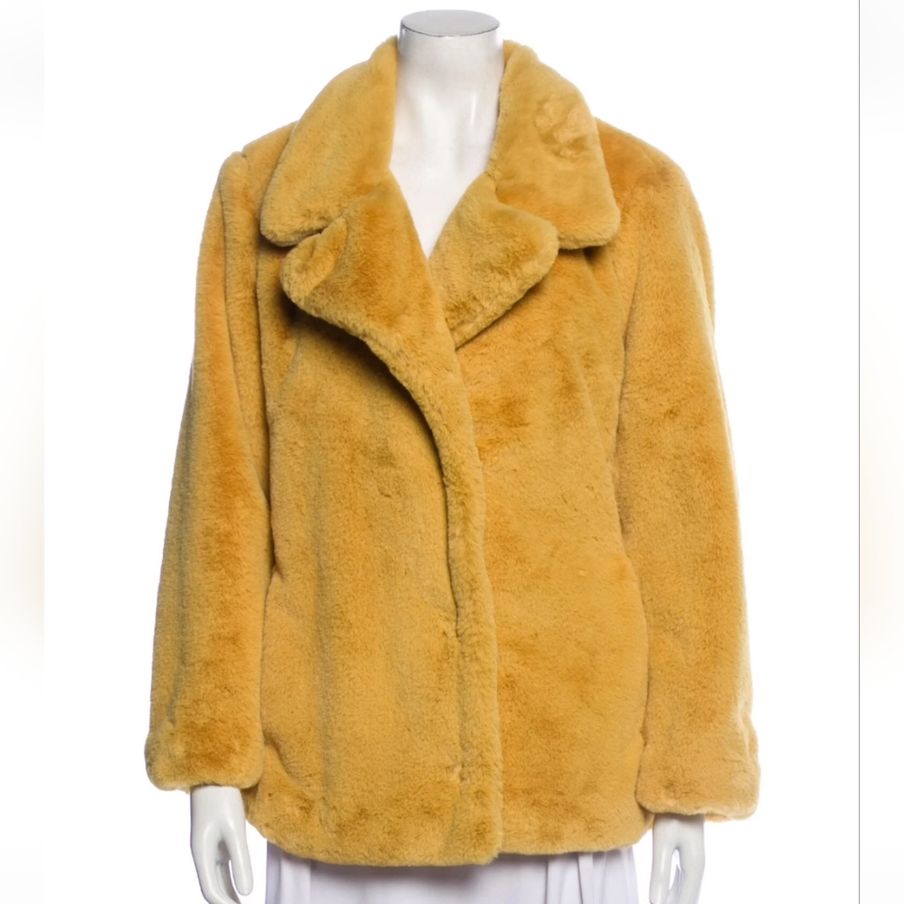 BADGLEY MISCHKA Faux Fur Jacket Size: XXL